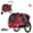 Red, variant on DOGGYHUT Premium Medium Pet Bike Bicycle Trailer & Stroller 2 in 1 for Small Dogs, Low Center of Gravity, Parking Brakes, Easy Folding Frame, Bicycle Carrier