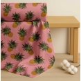 thumbnail image 4 of Soimoi Pink Cotton Voile Fabric Pine Fruits Print Fabric by the Yard 42 Inch Wide, 4 of 7