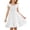 P117 White, variant on Tfken Comfy Dresses For Girls Soft Travel Holiday Girls Sleeveless Dresses Elegant Solid Color A Line Kids Trendy Clothes Size 5-6 Years
