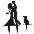 thumbnail image 6 of Wedding Cake Toppers Funny Decorations Bride Bridegroom Black, 6 of 8