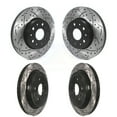 thumbnail image 1 of DS-One Front Rear Coated Drilled Slotted Disc Brake Rotors Kit for Car Cadillac CTS KD-100368, 1 of 11