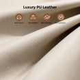 thumbnail image 6 of Patbrela Office Chair PU Leather Swivel Desk Chairs with 6-Position Adjustable Headrest, Khaki, 6 of 9