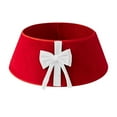 thumbnail image 1 of Wweixi Christmas Tree Collar Set For Chic And Clean Tree Base Transform Decor Beautifully Tree Skirt Collar Tree Stand Cover white bow 56*20cm, 1 of 5