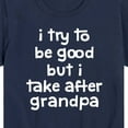 thumbnail image 3 of Instant Message - I Try To Be Good Grandpa - Toddler and Youth Short Sleeve Graphic T-Shirt, 3 of 6