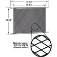 PrimeLine Bronze Aluminum Screen Door Grille 1 pc.