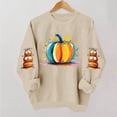 thumbnail image 3 of Ichuanyi Halloween Spooky Season Sweatshirt Women Ghost Sweatshirts Oversized Fall Halloween Print Pullover Top, 3 of 6