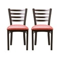 thumbnail image 3 of Linon Lassiter Set of 2 Side Chairs Faux Leather Seat Antique Bronze Steel Frame, 3 of 15