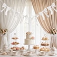 thumbnail image 5 of Feledorashia Bow Ribbon Garland, Party Bunting Decoration, Streamer for Wedding Birthday Shower Anniversary Wall Backdrop Table and Decor, Preassembled Fabric Bows with Continuous Cord and Shape, 5 of 6