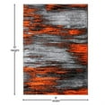 thumbnail image 4 of Flash Furniture Rylan Rectangular Contemporary Grey, Orange Area Rug, 8' x 10', 4 of 5