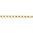 thumbnail image 3 of 14k Yellow Gold 3.35mm Curb Cuban Link Chain Necklace - with Secure Lobster Lock Clasp 18", 3 of 6