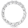 thumbnail image 2 of Pompeii 2 Ct Lab Created Moissanite Eternity Ring Womens Wedding Band 14k White Gold, 2 of 4