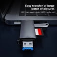 thumbnail image 2 of para OTG Tipo C para SD TF lector de tarjetas multifunción 6 en 1 adaptador USB 3.0 USB, 2 of 9