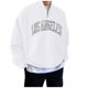 thumbnail image 2 of Gibobby Sudaderas sin gorro hombre Sudadera de Forro Polar Sudadera para Hombre(Blanco,M), 2 of 5
