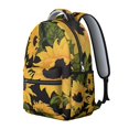 thumbnail image 2 of "Sunflower Print School Backpack with Wildflowers - Roomy Floral Design Bookbag for Women & Teens, Durable Waterproof College Backpack with Laptop Sleeve, Multiple Organizational Pockets", 2 of 6