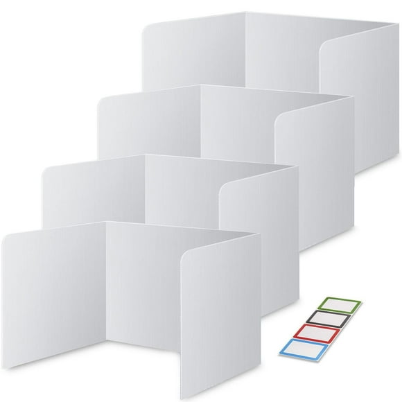 room decor Desktop Ornament 4 Set Of Student Desks Classroom Privacy Board Plastic Desk Partition