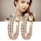 thumbnail image 4 of Pendientes de cristal dorados Bling Bling ligeros y brillantes, 4 of 10