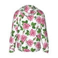 thumbnail image 3 of Fotbe Rose Flowers Men's Women's UPF 50+ Sun Protection Jacket Hooded Cooling Shirt with Pockets Hiking Outdoor Performance-X-Large, 3 of 9
