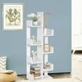 thumbnail image 4 of Gymax 8-Shelf Bookcase Modern Tree Bookshelf Storage Decor Freestanding White, 4 of 10