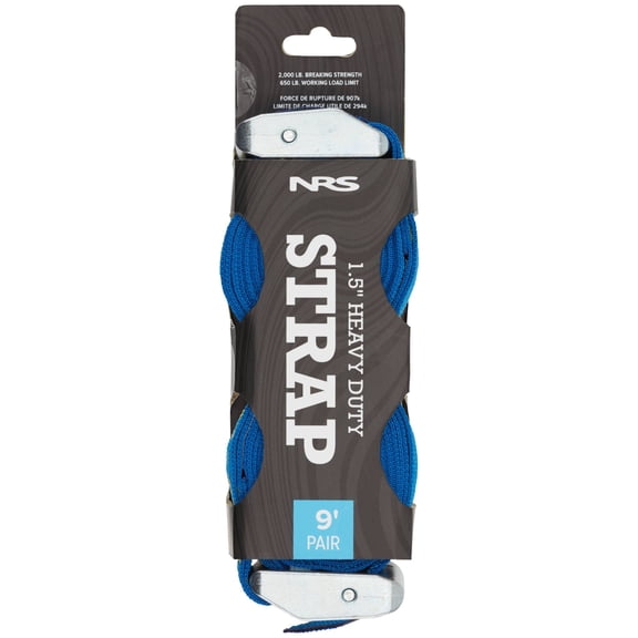 NRS 1.5" Heavy Duty Straps 9' Pair Iconic Blue