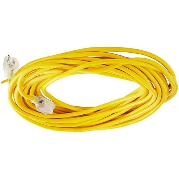 50ft 16-Gauge 101678 Extension Power Cord  Extension Power Cord for ProTeam Backpack Vacuum Cleaner Parts-Yellow$$Tools & Hardware Other