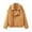 Gold, variant on Women's Jackets Women's Outerwear Women's Autumn And Winter Loose Collar Suede Casual Jacket Jacket