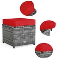 thumbnail image 5 of 7 Pieces Wicker Outdoor Sectional Sofa Set with Dining Table, 5 of 9