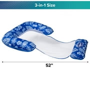 Aqua-Leisure Inflatable 3-in-1 Lounge Chair Pool Float