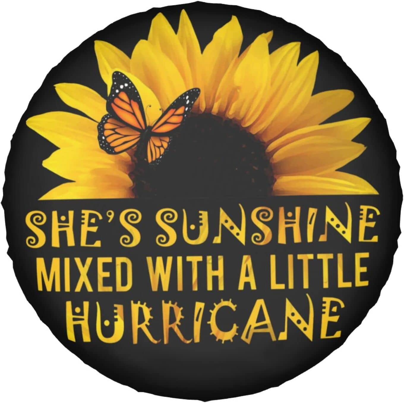 Leopard Print Spare Tire Cover Wheel Protectors Weatherproof Universal