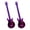 Purple, variant on Wovilon Stainless Steel Spoon Guitar Spoon Coffee Stirring Spoon Ice Bar Spoon Music Bar Spoon Mug Spoon