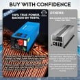 thumbnail image 5 of ZLPOWER 6000W 24V Pure Sine Wave Inverter Charger, 18000W Peak Power, 120V/240V AC Split Phase Output, Low Frequency DC to AC Inverter with LCD Display, ETL Certified to UL1741 for Home, RV, Boat, 5 of 17