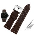 thumbnail image 3 of Correa de reloj de cuero vintage esmerilado para CITIZEN Three Eye Chronograph CA0690/CA0695-17E CA0617-11E Correa de reloj para hombre 20 22 mm, 3 of 5