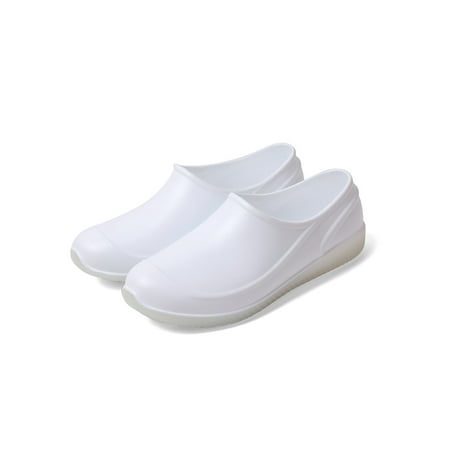 

UKAP Women s Waterpoof Garden Ankle Rubber Rain Boots White Color