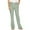 Green, variant on QUINDOS Womens Pants Straight Leg High Waisted Long Casual Trousers Cotton Linen Drawstring Loose Pants with Pockets