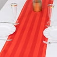 thumbnail image 2 of Efavormart 12"x108" Red Satin Stripe Table Runner, Elegant Tablecloth Runner, 2 of 11