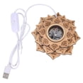 thumbnail image 1 of HEALEEP light display stands for home decor natural wood finish lighted support 1Set, 1 of 8