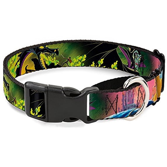 Buckle-Down Sleeping Beauty & Maleficent Maleficent Dragon Scenes Disney Martingale Plastic Clip Collar