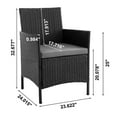 thumbnail image 2 of Manhattan Comfort Imperia 3-Piece Rattan Patio Conversation Set in Gray, 2 of 5