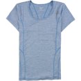 thumbnail image 1 of Reebok - Camiseta bÃ¡sica de dos tonos para mujer, azul, extragrande Reebok Camiseta bÃ¡sica, 1 of 1