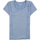 thumbnail image 1 of Reebok - Camiseta bÃ¡sica de dos tonos para mujer, azul, extragrande Reebok Camiseta bÃ¡sica, 1 of 1