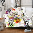 thumbnail image 6 of Soccer Soft Throw Blanket All Season Microplush Thick Warm Blankets Tufted Fuzzy Flannel Throws Blanket for Bed Sofa Couch 80"x60", 6 of 6