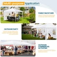 thumbnail image 4 of HOTEEL Party Tent 10x30 Canopy Tents for Parties with 8 Removable Sidewalls, Waterproof Outdoor Tent for Weddings and Events, 4 of 9