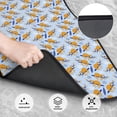 thumbnail image 5 of Uemuo Car Floor Mats - Cute Sloth Pattern Carpet Floor Mats for Cars, Auto Accessories Front & Rear Car Floor Foot Mat Sets of 4 Pieces, 5 of 6