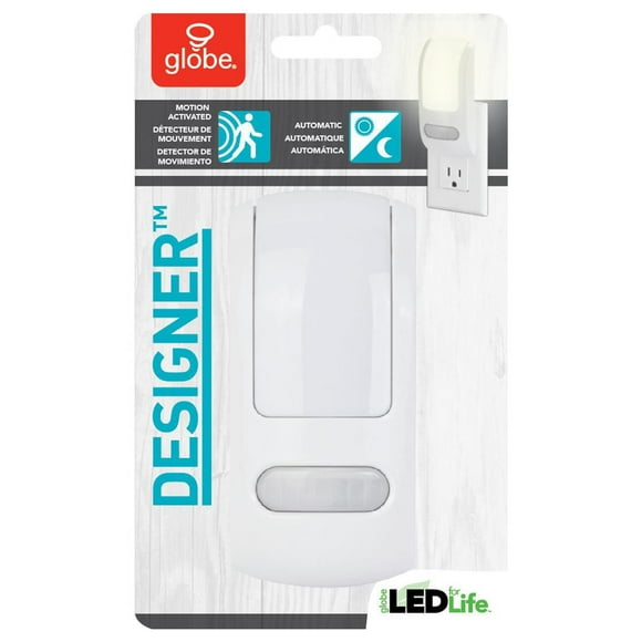 Motion Sensor Slim Profile LED Night Light, White Finish, 3000K (Soft White)
