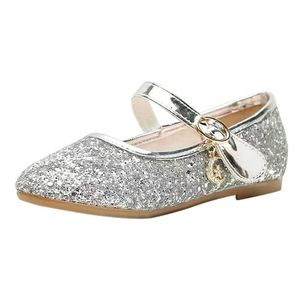 URMAGIC Flower Girls Dress Shoes Toddler Kids Wedding Party Low Heel