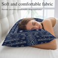 thumbnail image 5 of Navy Blue Brown Southwest Throw Pillow Cover 20 x 30 Inch Decorative Pillow Cover Boho Ethnic Western Geometric Lumbar Pillowcase Seasonal Rectangle Cushion Case for Couch Sofa Bed Living Room, 5 of 9
