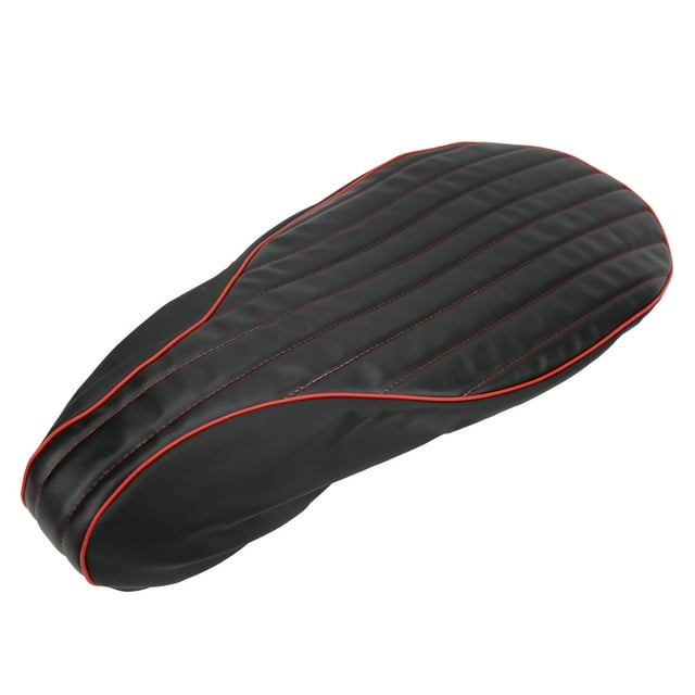Funda de asiento de motocicleta de cuero de repuesto cómoda para Vespa 125 150 Sprint Fast Ts Super Vbb Vba Vnb GTR Gl Gt Negro Rojo