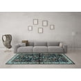thumbnail image 3 of Ahgly Company Indoor Rectangle Persian Light Blue Traditional Area Rugs, 8' x 10', 3 of 4