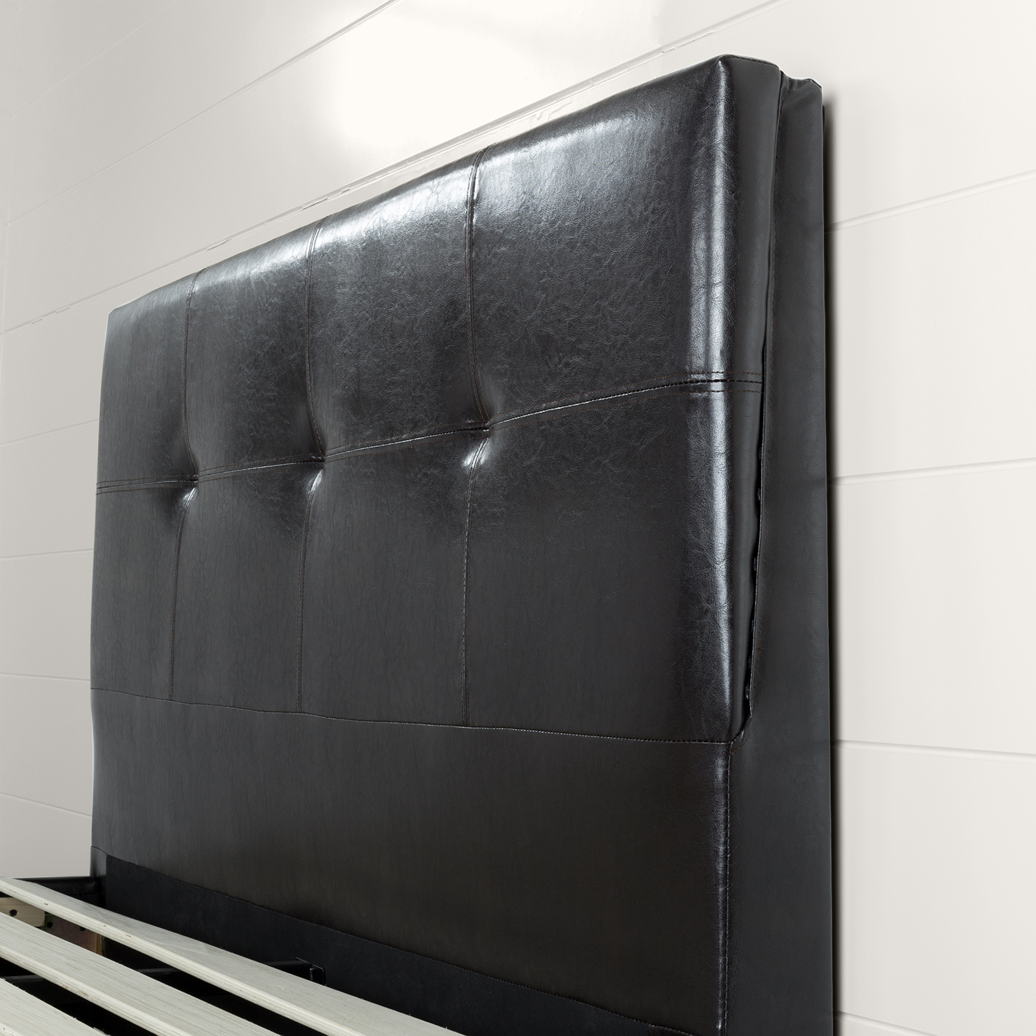 Zinus Kitch 43” Faux Leather Upholstered Platform Bed Frame, King - image 4 of 7