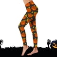 thumbnail image 3 of Halloween Leggings for Women Elastic High Waist Funny Pumpkin Ghost Print Tights Pants Workout Yoga Pants, 3 of 7