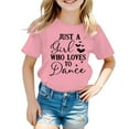 thumbnail image 1 of FhsagQ T-Shirt Graphique Mignon pour Filles, Col Rond, Manches Courtes, Été, Décontracté, Printemps, Taille 14, 16 Plus, Pâques, 9-10 Ans, 1 of 5